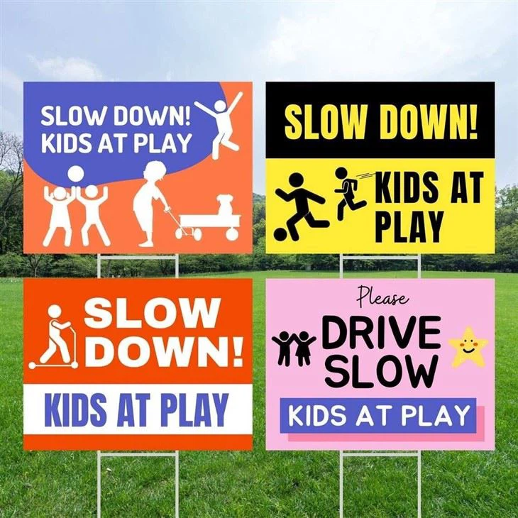 Decoration PP Hollow Lawn Yard Signs